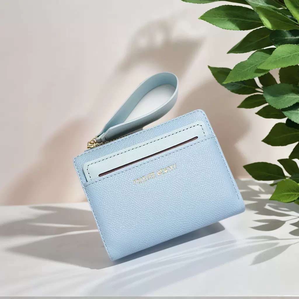 时尚短款拉链钱包女士手拿卡包硬币零钱包证件包女钱夹抽卡批发