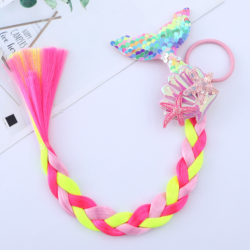 Girl's Cartoon Style Cute Starfish Shell Fish Tail Chemical Fiber Filament Hair Tie display picture 7