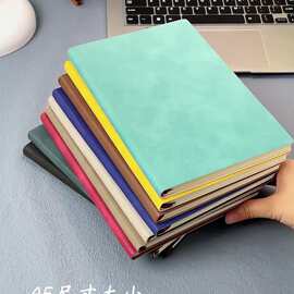 A5笔记本会议记录本PU商务加厚肤感羊巴皮记事本子笔记本定制logo