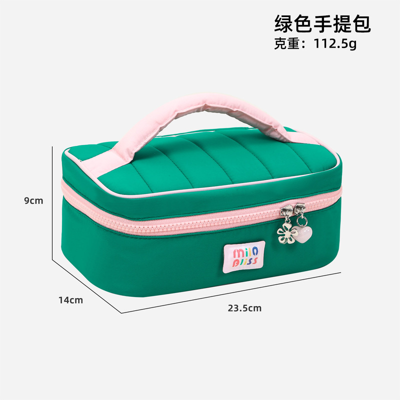 Ins可爱化妆包手提大容量马卡龙便携收纳包女化妆随身旅行洗漱包|undefined