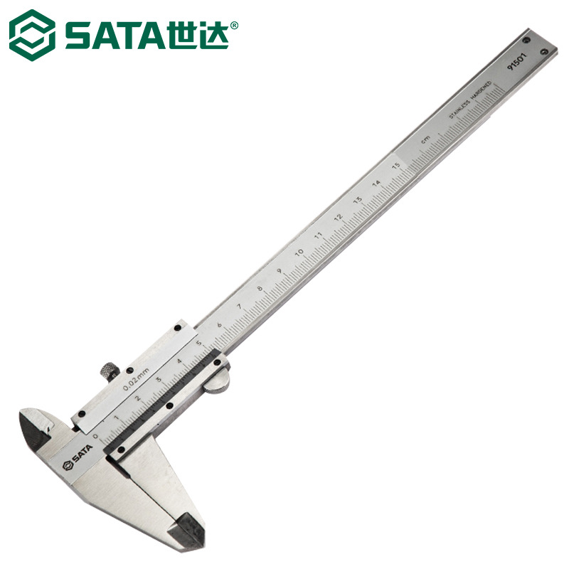 世达91501游标卡尺机械式不锈钢内外径卡尺高精度测量工具0-150MM