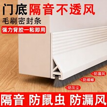 ✅门缝门底挡板卧室房间门下挡风条防虫蟑螂防盗门毛刷密封条玻璃