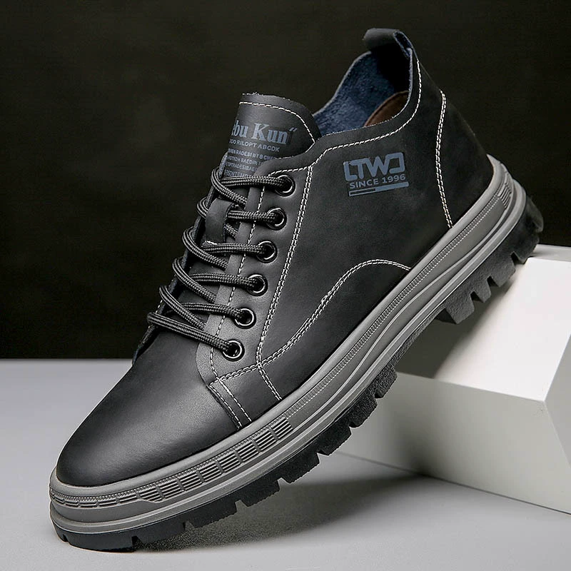 Осень 2022, новая летняя дышащая модная обувь, повседневная кожаная обувь из мягкой кожи с мягкой подошвой, Мужская обувь из натуральной коровьей кожи, мужская обувь