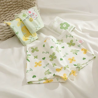 儿童内裤女a类纯棉四角裤批发全棉女童内裤抑菌小童中大童平角裤