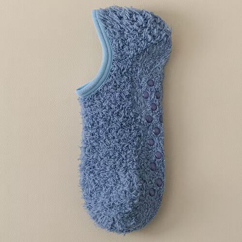 Coral Fleece Women's Short Socks Winter Thicken Fleece Warm Plush Women's Socks Floor Socks Silicone Non-Slip Yoga