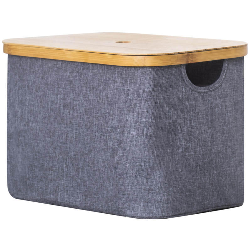 Caja de almacenamiento bolsa de almacenamiento de ropa armario del hogar de gran capacidad de ropa de gran tamaño en movimiento cesta de almacenamiento de bambú caja de organización