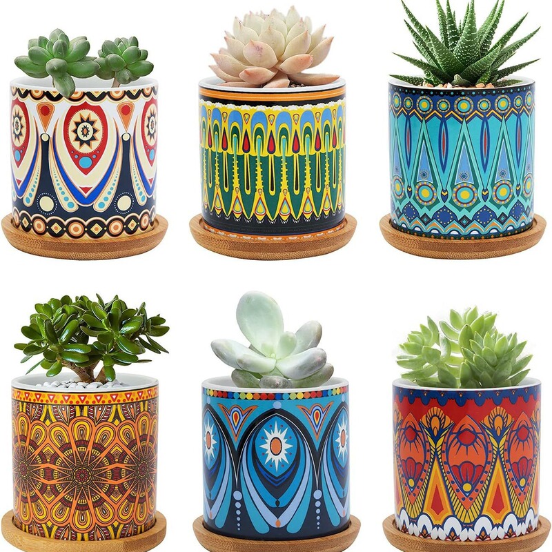 Amazon Children's Adult Fun DIY Painted Ceramic Flower Pot Tool Set School Special Plant Set