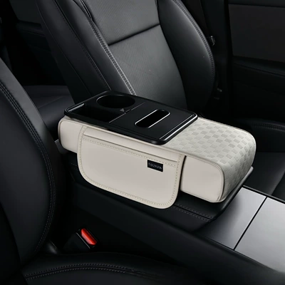 Armrest box pad | available for e-commerce, drop shipping - small-size-ivory-white
