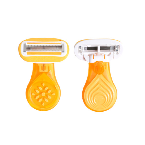 A large number of women's five-layer manual hair removal razors for private parts, armpits, and leg hair removal razors