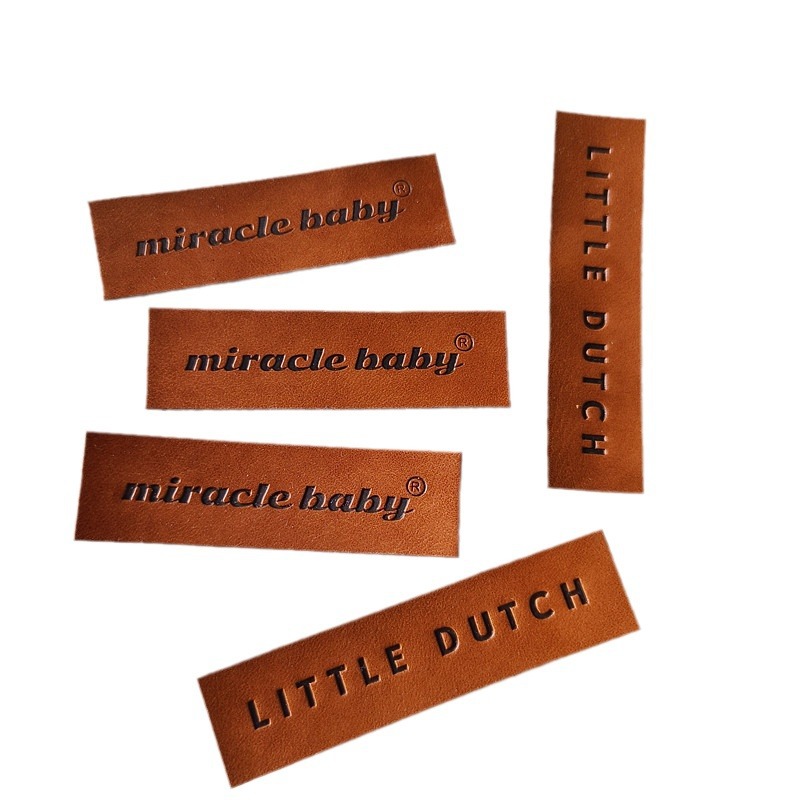 2025新款服装辅料皮革压花标牌 多色可选高端品质皮标适用服饰加