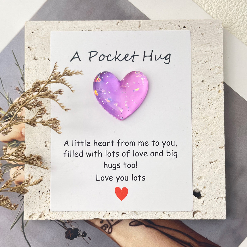 7g Weight Greeting Card Classification 1 Piece Quantity Holiday, Banquet, Party Occasion Resin Material Letter, Heart Shape Pattern Elegant, Lady, Romantic Style Elegant Lady Romantic Letter Heart Shape Resin Holiday Banquet Party Party Supplies Invitations 1 Piece 2