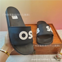 东南亚越南泰国高质量凉鞋夏季新款BS字母印花男女同款外穿橡胶拖