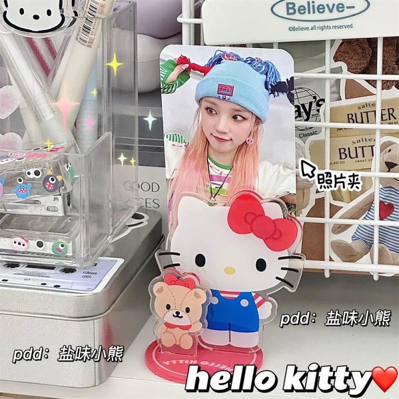 Hellokitty милый kto cat рабочий стол декоративный фото зажим для заметок ins девушки сердца