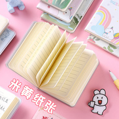 Cartoon Mini Thickened Rubber Cover Notebook Cute Portable Notepad Portable Word Book Student Stationery Prizes