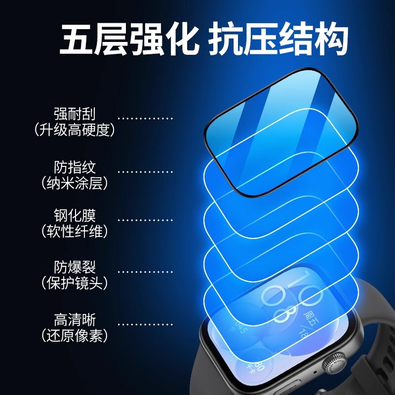 适用watchfit4钢化膜华为fit4保护膜手表智能运动手表膜watch fit|undefined