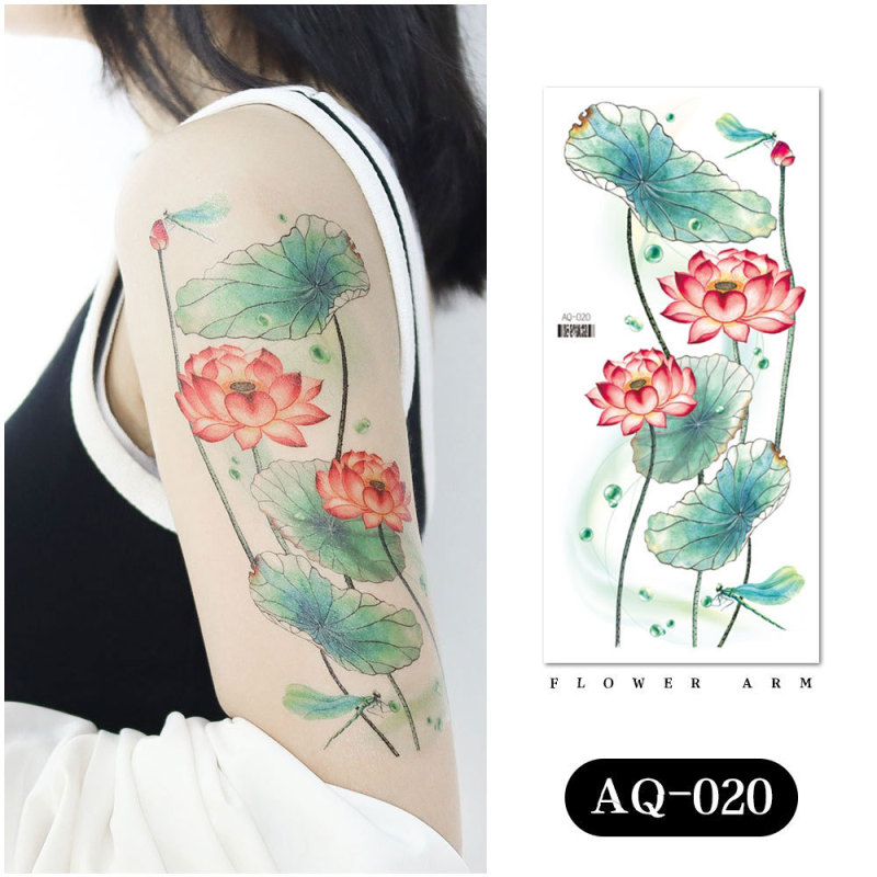 瑞卡竜の新しい商品の供給源の花の紋章はファッション的な花の腕の防水の刺青の貼る紙を貼ります。|undefined