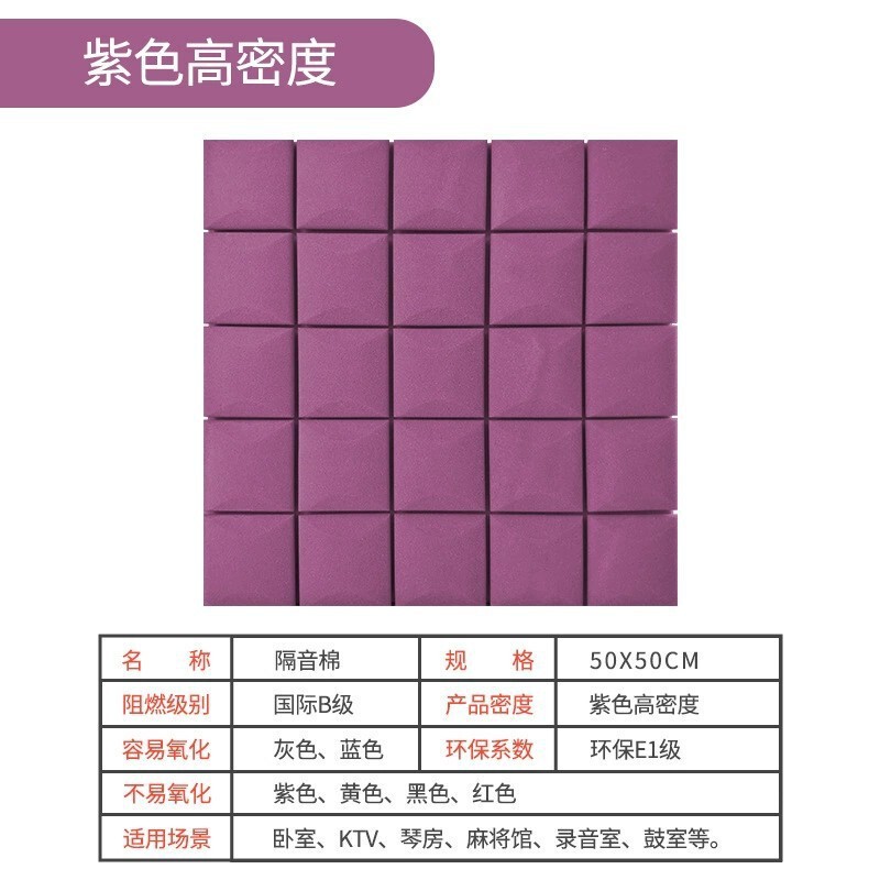 きのこの頭の遮音綿の吸音綿の自粘型の壁体は室内の録音KTV家庭用ピアノのドラムの部屋の遮音板を貼ります。|undefined