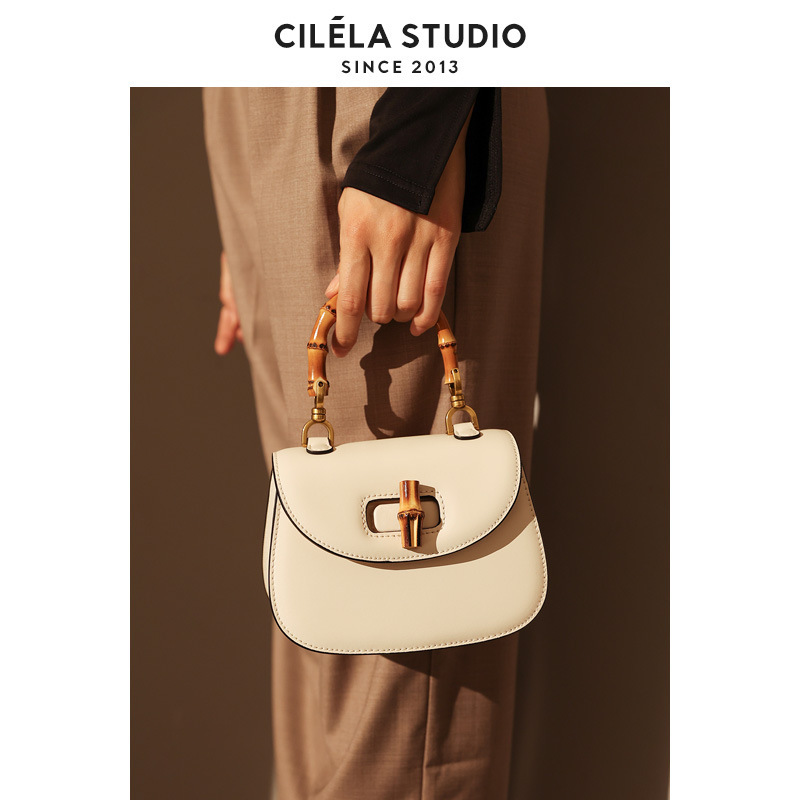 Bamboo Bag Retro Saddle Bag High-End Bag 2025 New Shoulder Crossbody Handbag for Women