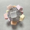 12-key transparent shell - gray & pink series