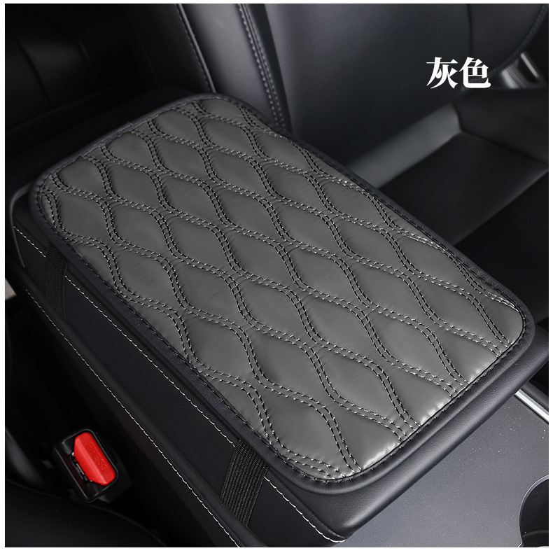 Car Armrest Box Pad PU Leather Bubble Armrest