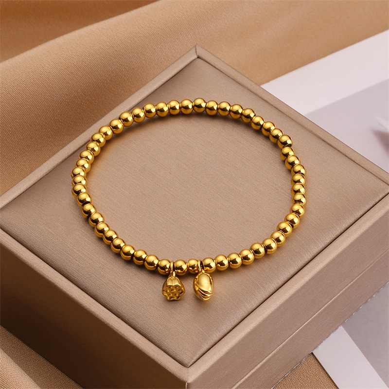 Corea del Sur Dongdaemun moda pulsera de acero de titanio nicho mujer diseño de acero inoxidable sensación de alta calidad joyas de pulsera transfronteriza universal