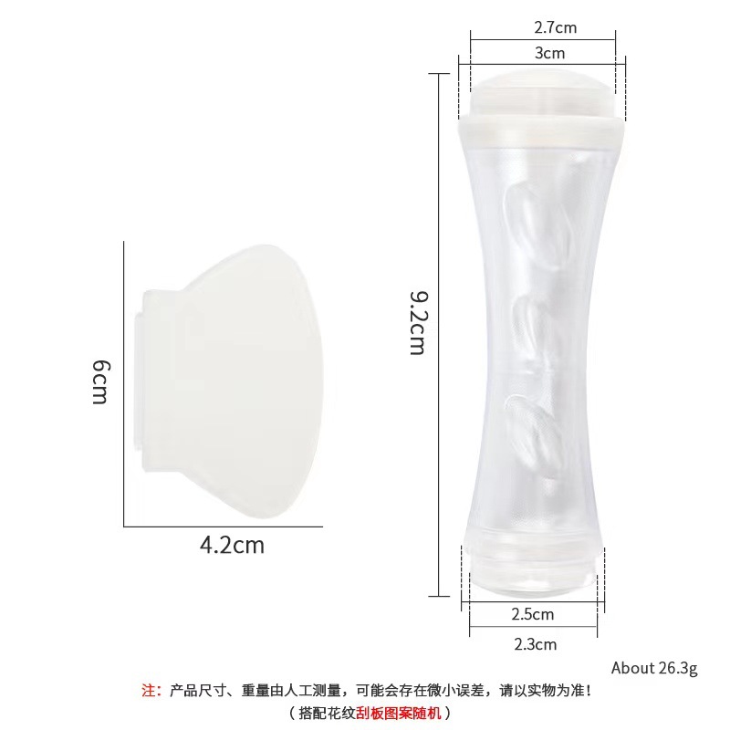 Transfronteriza Manicura nueva silicona sola y doble cabeza sello francés conjunto completo de uñas de bricolaje herramientas de impresión colección