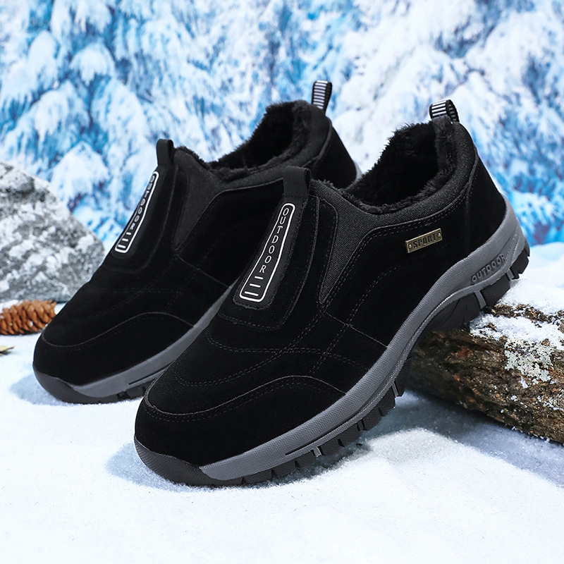Primavera y otoño nuevos deportes de ocio al aire libre viejos zapatos de caminar para hombres de escalada de montaña de tamaño grande con terciopelo calentamiento de moda zapatos transfronterizos image 5