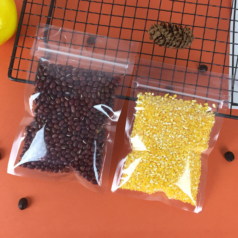 现货高清平底袋透明自封袋 食品包装袋 干果透明塑料袋花茶封口袋