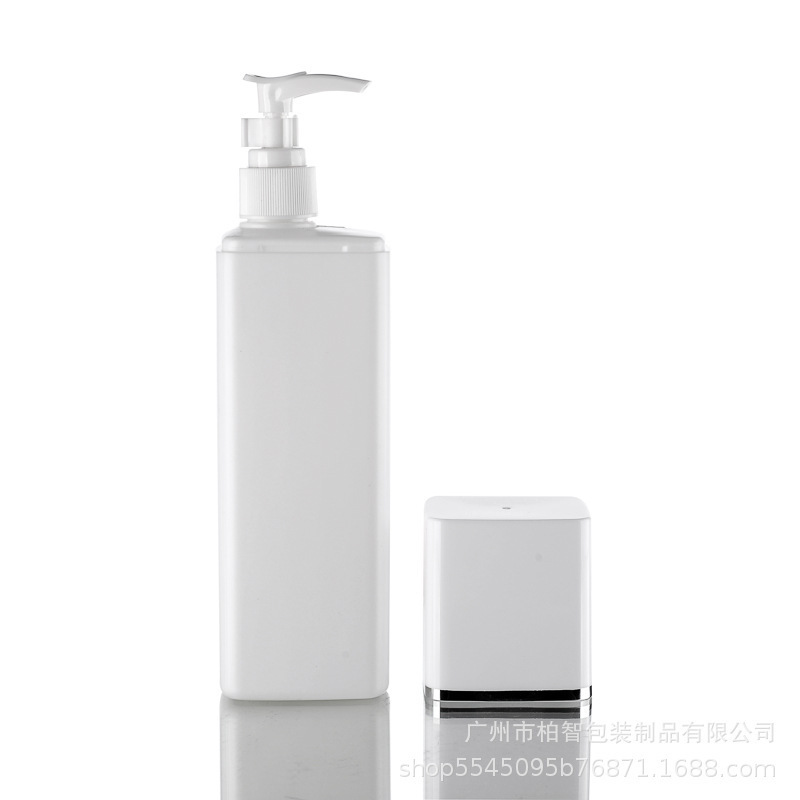 批发院装方形HDPE塑料瓶 大容量洗发水沐浴露分装瓶 便捷乳液瓶|undefined