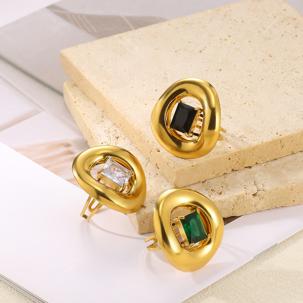 10g Weight 0.03µm-0.05µm Gold Plating Thickness PVD Coated Gold Plating Process Real Gold Plated Plating Material Artificial Diamond Inlay Material Open Rings Classification 1 Piece Quantity Casual, Daily Occasion 304 Stainless Steel Material Geometric Pattern All Seasons Season Unisex Gender IG Style, Elegant, Retro, Classic Style Style Waterproof Non Tarnish, Plating Craft PVD Coated Real Gold Plated Geometric 304 Stainless Steel IG Style Elegant Retro Waterproof Non Tarnish Open Rings 23
