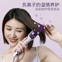 Foreign trade cross-border hair straightening comb negative ion hair straightener lazy curling iron straight hair curling dual-purpose splint electric curling comb