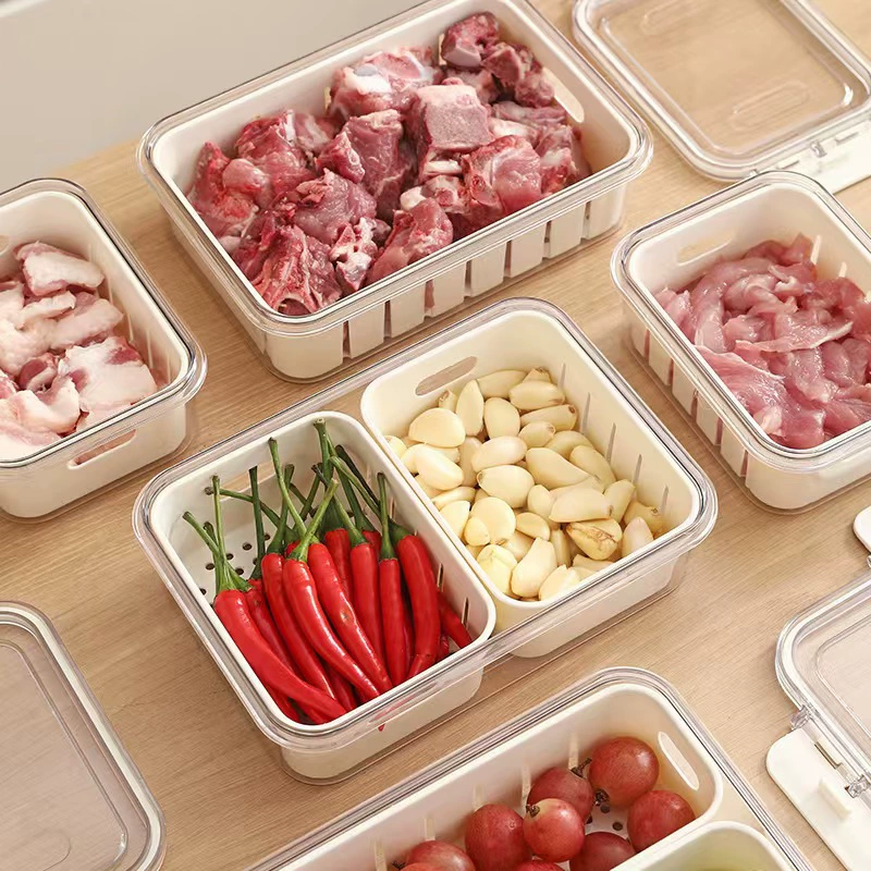 Свежая упаковка для хранения продуктов холодильник пищевой уровень специальное охлаждение герметичная свежая сохранность кухня фруктовая и овощная коробка слив