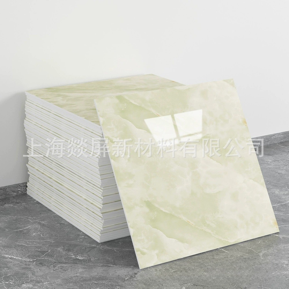 Autoadhesivo impermeable imitación de azulejos de pared de aluminio placa de plástico renovación decoración de cocina de mármol pegatinas de pared de baño