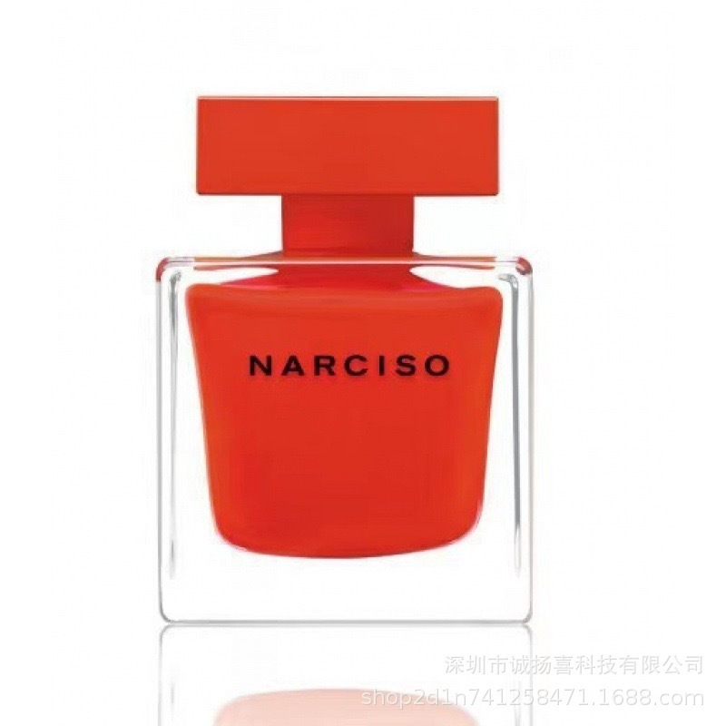 跨境外贸perfume 厂纳西素纳西索红胖子黑瓶玫瑰精粹麝香女士香水|undefined