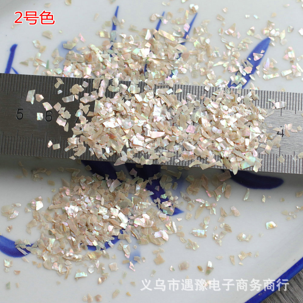 New 1-3mm ultra-thin colorful abalone shellfish fragments nail art irregular shell sequins diy nail jewelry wholesale