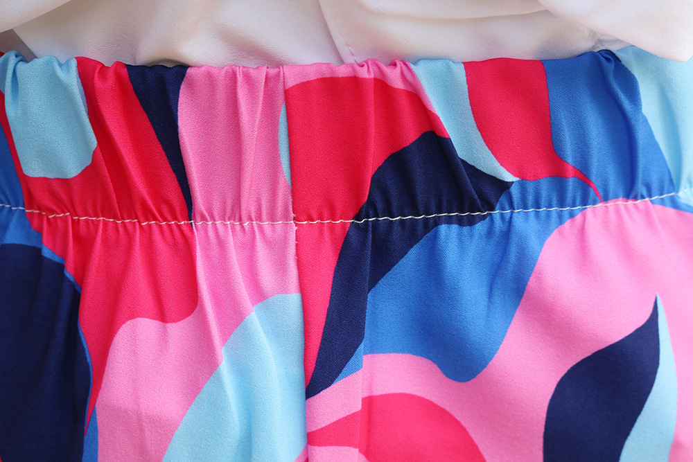 245g Weight Knee Length Pants Length Polyester Fabric Type High Waist Waist Line Straight Pants Pants Type Micro-Elastic Elasticity Daily Occasion Slim Fit Type Color Block Pattern Summer Season Women's Gender Printing Design Vacation Style Women's Daily Vacation Color Block Knee Length Printing Straight Pants 20
