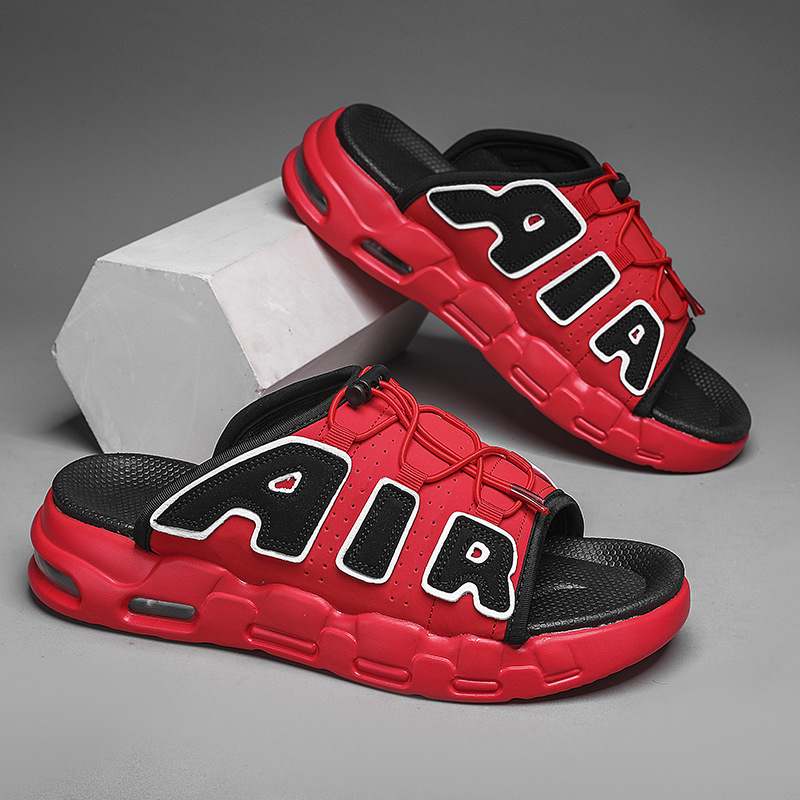Cojín de aire para hombres Zapatillas de marca de moda Air grande verano desgaste al aire libre Internet celebridad antideslizante plataforma de deportes al aire libre aumento de sandalias de playa
