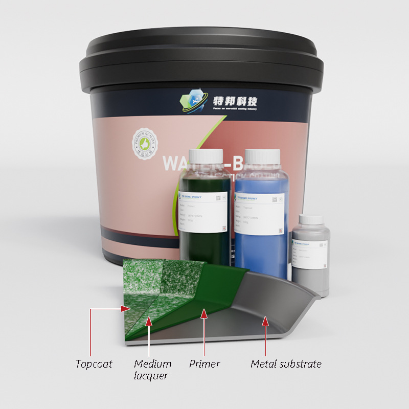 绿色大理石水性涂料PTFE耐高温耐磨不粘涂料易清洁防腐蚀模具脱模