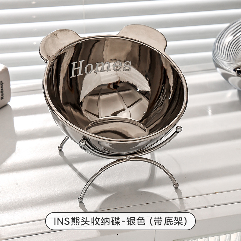 곰 머리 저장 디스크-실버 [가슴과]