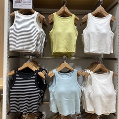 24 新しいへそ出しホットガールトップス女性のブラジャーショートベスト胸パッド付きホットガールアウターウェアベース 464420