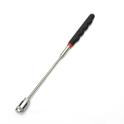 LED Powerful Iron-absorbing Rod Curved with Light Telescopic Extension Rod Car Metal Pick-up Picker Magnet Suction Tool (Repair kit)