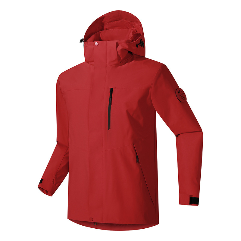 Single-layer functional softshell jacket, lightweight, windproof, breathable, suitable for outdoor activities, travel, camping, and hiking; available with custom printing