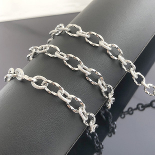Internet Celebrity New Stainless Steel Twist Chain Accessories Irregular O Chain DIY European and American Hip Hop Necklace Personality