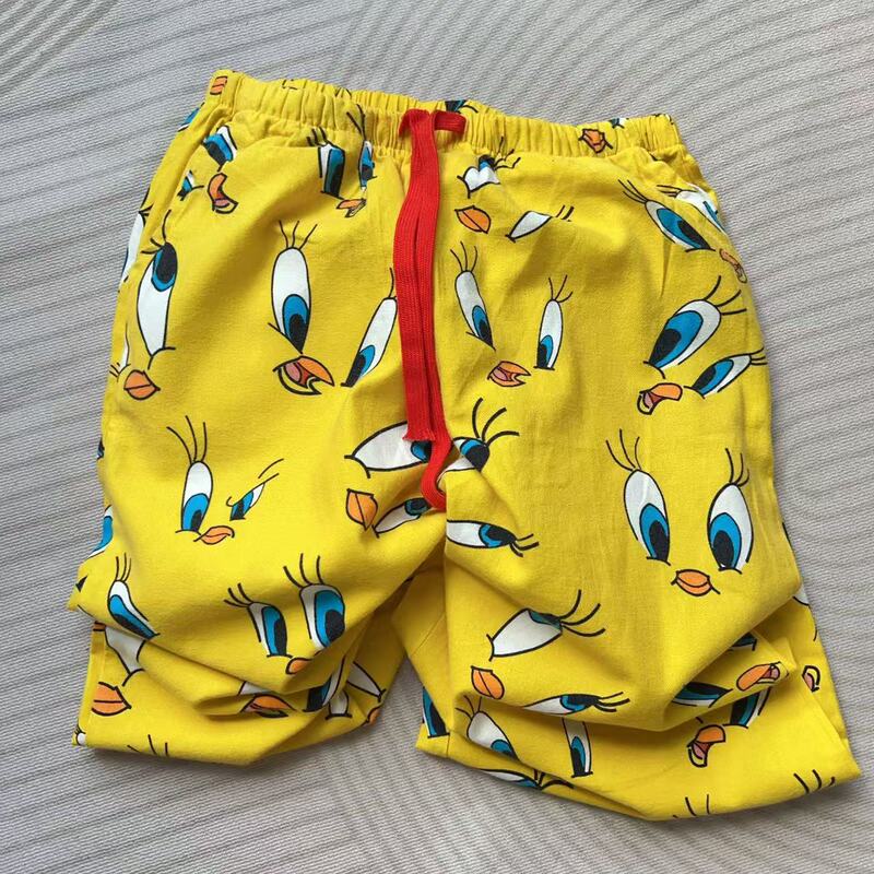 【100% Cotton Brushed Fabric】Summer Women's Soft Home Shorts Loose Casual Pants with Pockets Can Be Worn Outside