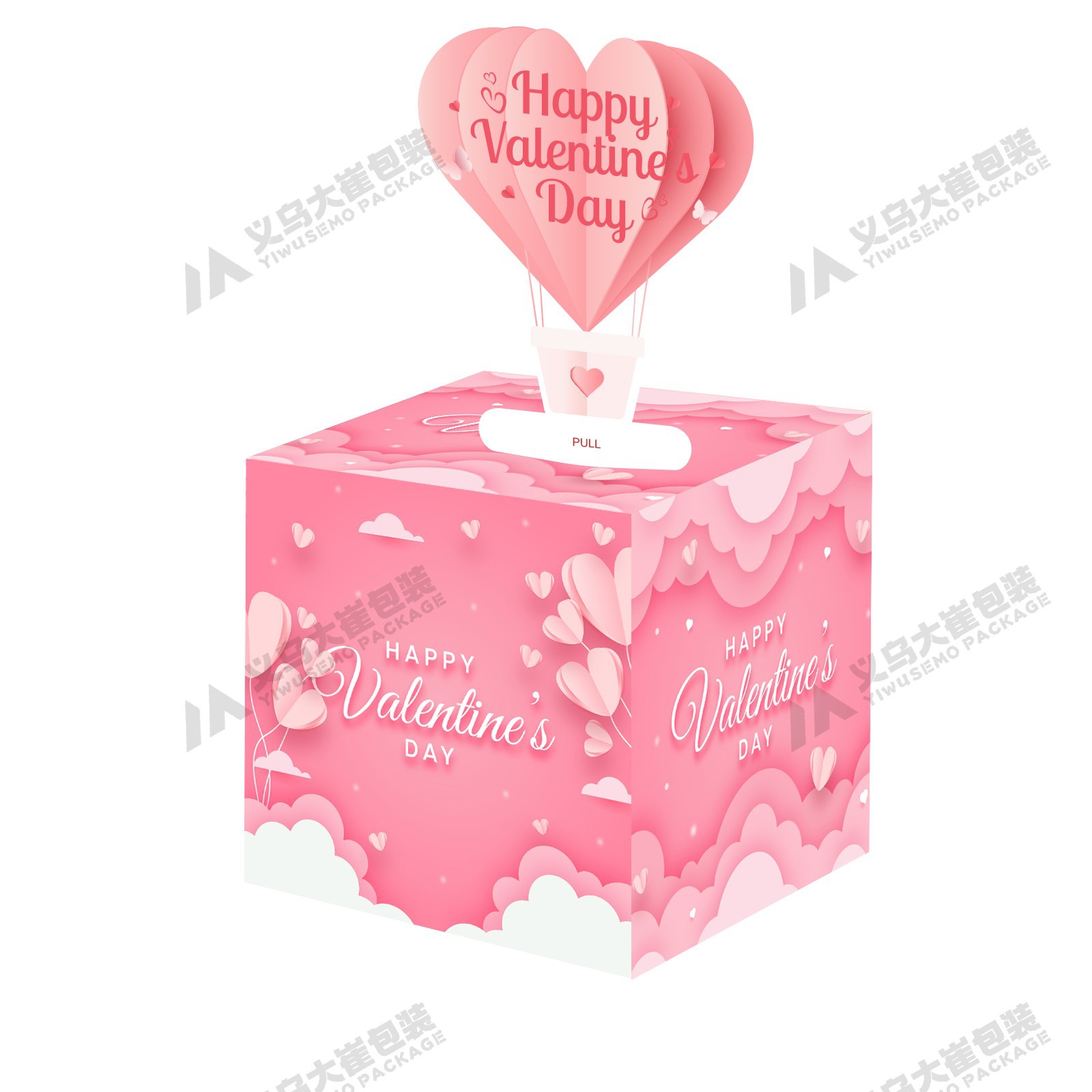 스팟 핑크 러브 열기구 스타일 50