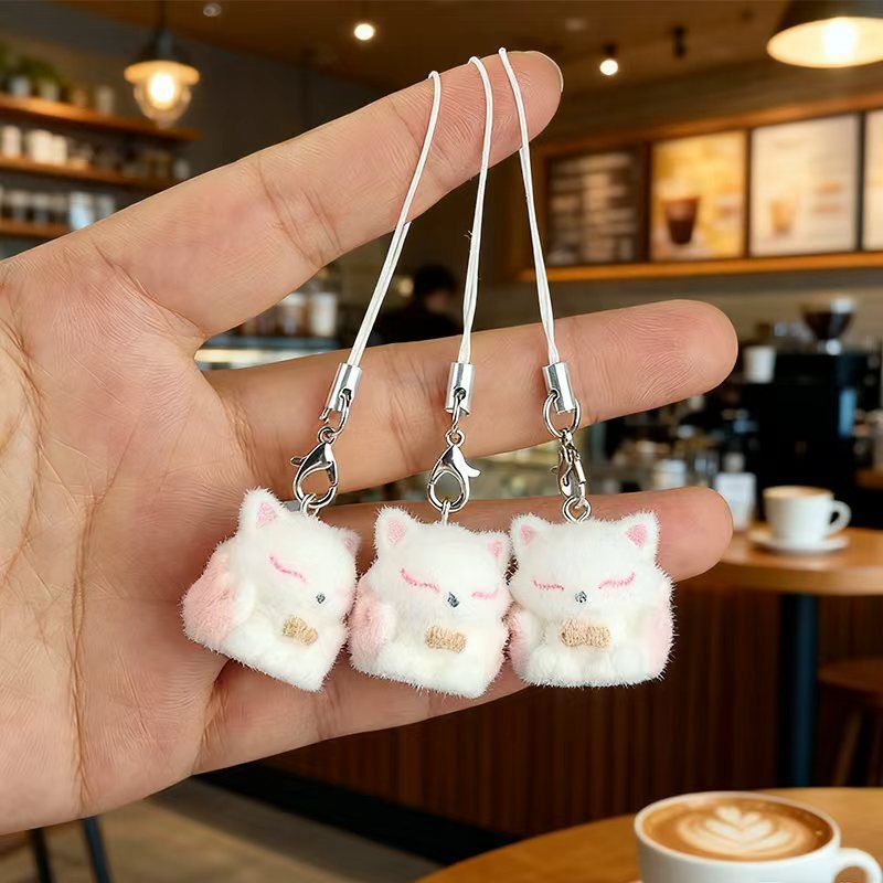 Cp85 Flocked Resin Fengjiu Little Fox Pendant Small Animal Keychain Girl Heart Mobile Phone Chain Bag Hanging Gift Cp85 Flocked Resin Fengjiu Little Fox Pendant Small Animal Keychain Girl Heart Mobile Phone Chain Bag Hanging Gift