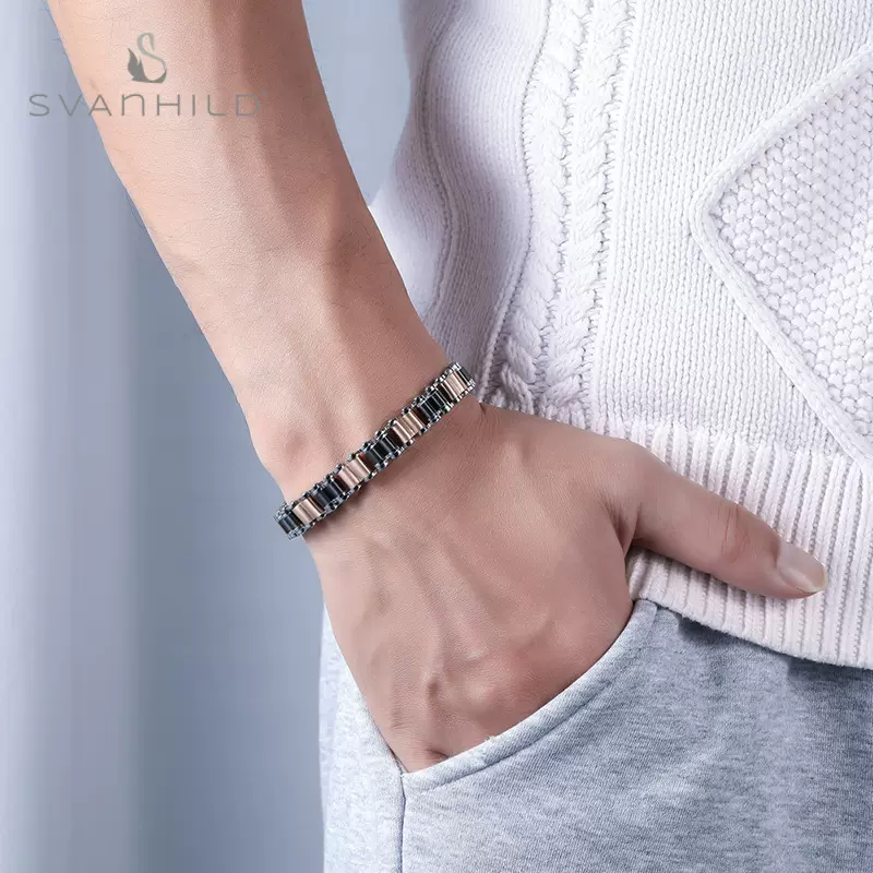 跨境不锈钢钛钢手链时尚个性手链朋克高街潮流手链男款饰品批发