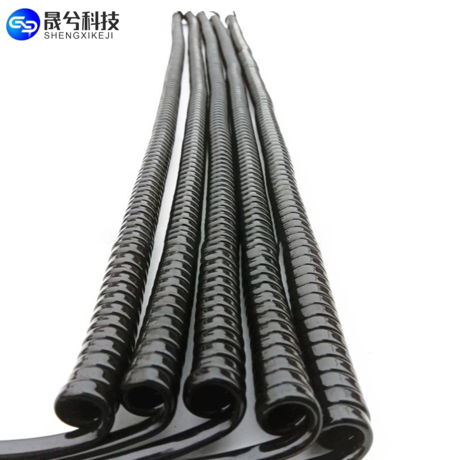 厂家供应 2芯0.5平方PU扁平弹簧线 拉直5米 可加工插头端子