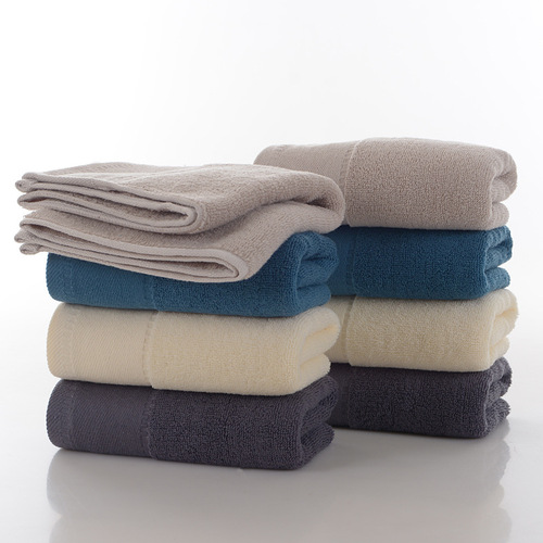 Wholesale five-star hotel towels pure cotton absorbent and lint-free household face towels thickened face towels with logo