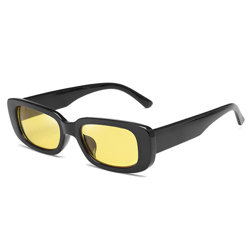 跨境新款方形小框太阳镜时尚果冻色墨镜欧美太阳眼镜潮款厂家批发